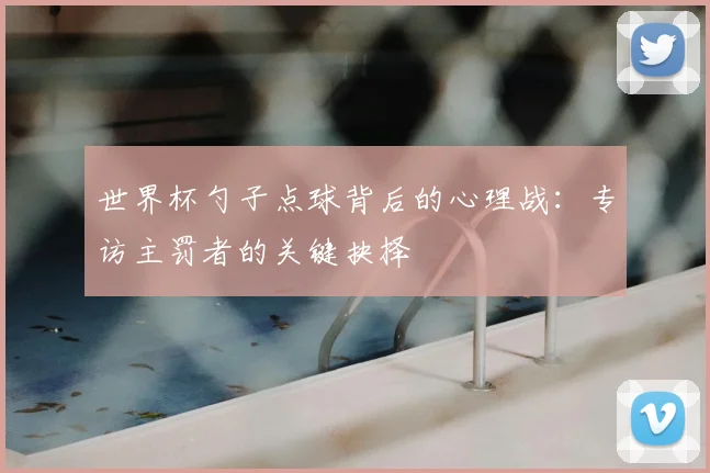 世界杯勺子点球背后的心理战:专访主罚者的关键抉择